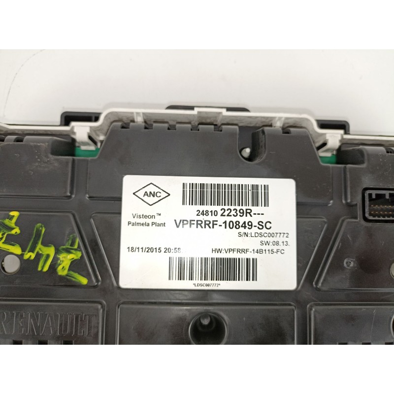 Recambio de cuadro instrumentos para renault renault trafic 1.6 d 90 cv l/ 4fl0 referencia OEM IAM 248102239R 10849SC 