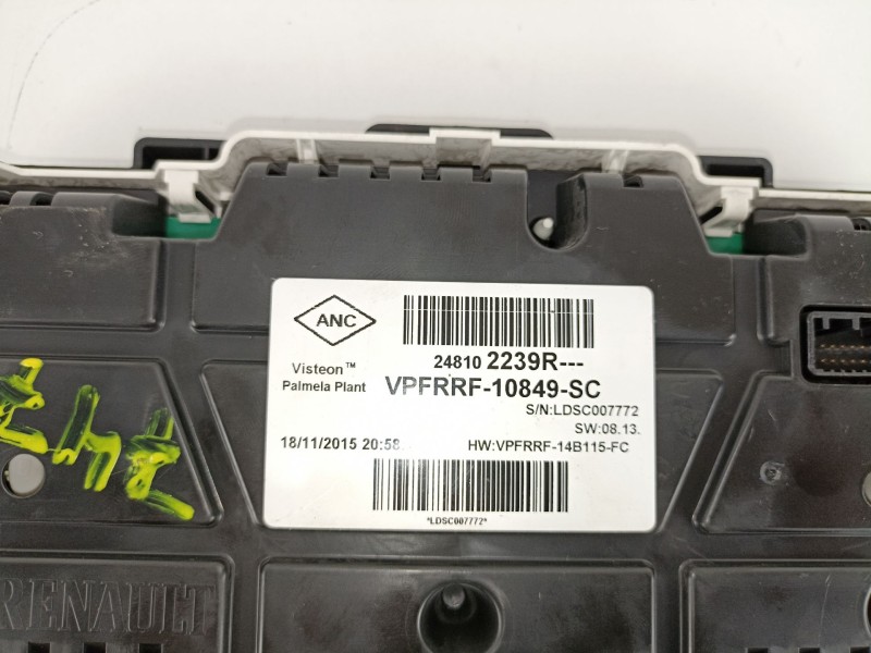 Recambio de cuadro instrumentos para renault renault trafic 1.6 d 90 cv l/ 4fl0 referencia OEM IAM 248102239R 10849SC 