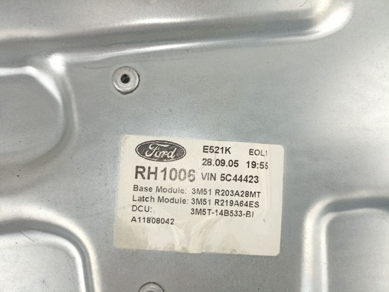 Recambio de elevalunas delantero derecho para ford focus c-max 2.0 tdci referencia OEM IAM 3M5T14B533BJ 3M51R203A29MT 