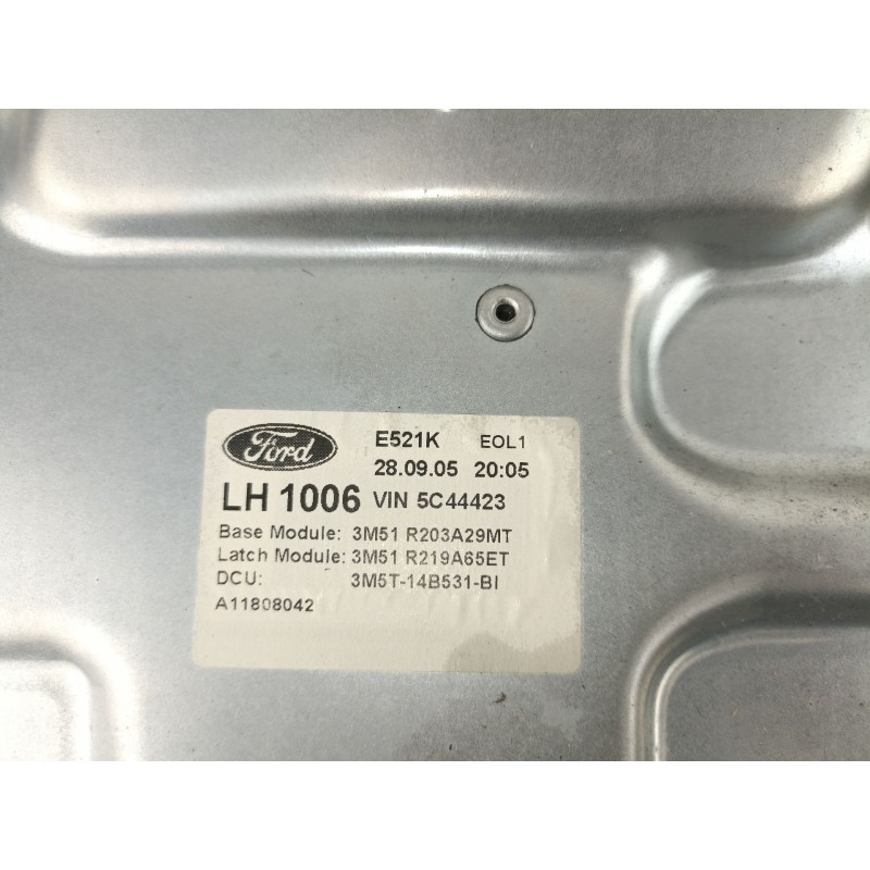 Recambio de elevalunas delantero izquierdo para ford focus c-max 2.0 tdci referencia OEM IAM 3M5T14B531BJ 3M51R203A28MT 