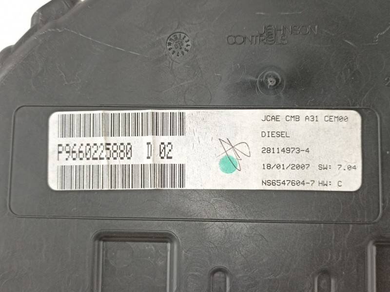 Recambio de cuadro instrumentos para citroen c3 1.4 hdi audace referencia OEM IAM P9660225880D02  