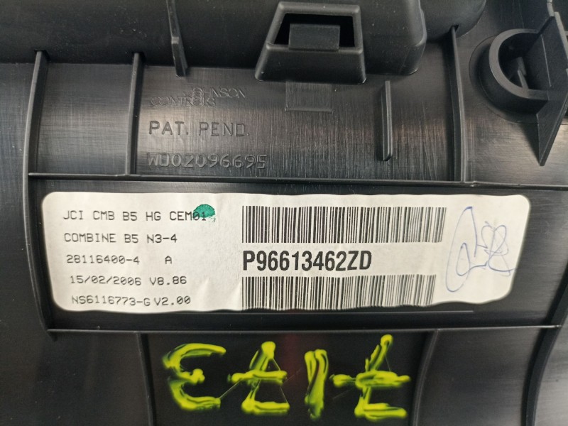 Recambio de cuadro instrumentos para citroen c 4 1.6 hdi referencia OEM IAM P96613462ZD  