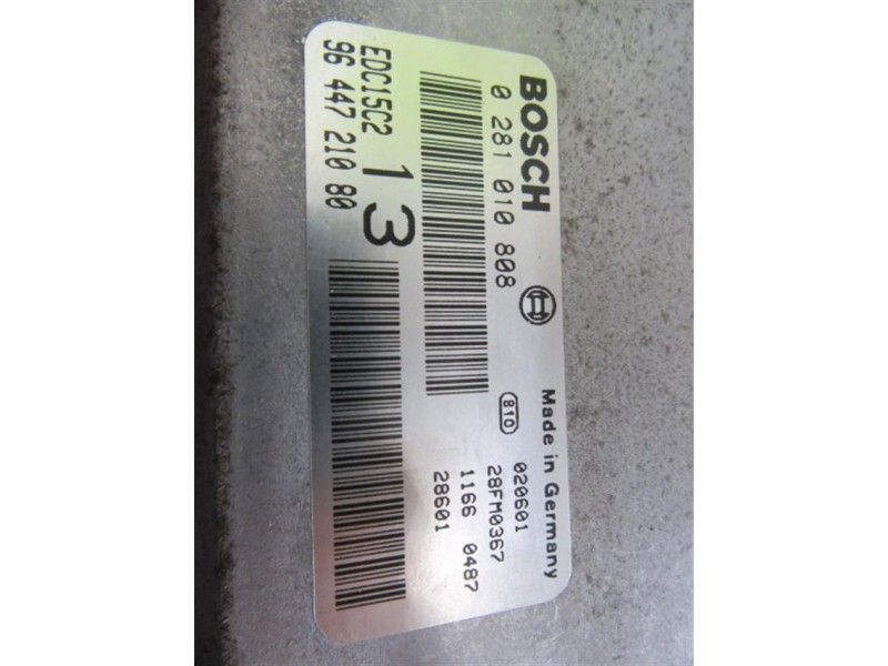 Recambio de centralita : citroen c 5 : 2.0 hdi (108,77cv) [2002] para citroen c 5 2.0 hdi referencia OEM IAM 0281010808  