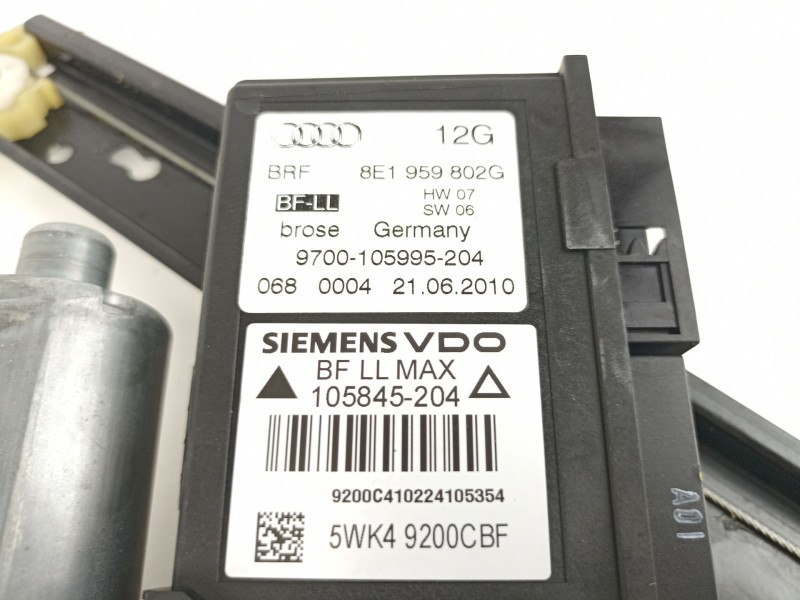 Recambio de elevalunas delantero derecho para seat exeo berlina (3r2) sport referencia OEM IAM 8E0837462C8E0260403T 10584520A 