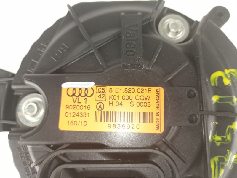 Recambio de motor calefaccion para seat exeo berlina (3r2) sport referencia OEM IAM 8E1820021E K01000CCW 