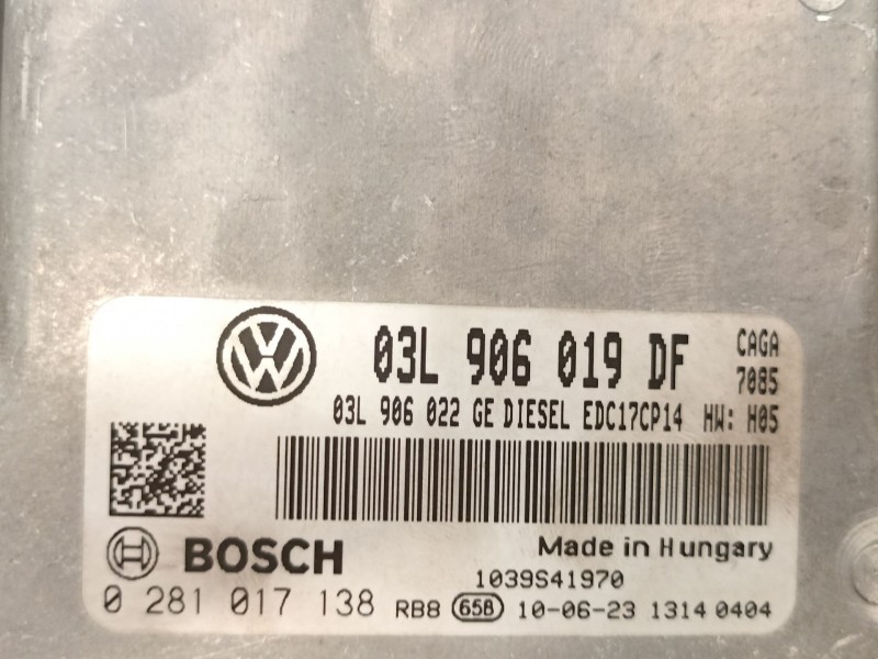 Recambio de centralita para seat exeo berlina (3r2) sport referencia OEM IAM 03L906019DF 0281017138 