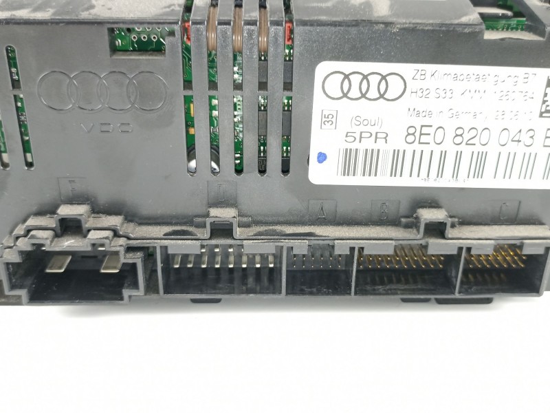 Recambio de mandos calefaccion aire para seat exeo berlina (3r2) sport referencia OEM IAM 8E0820043BL  