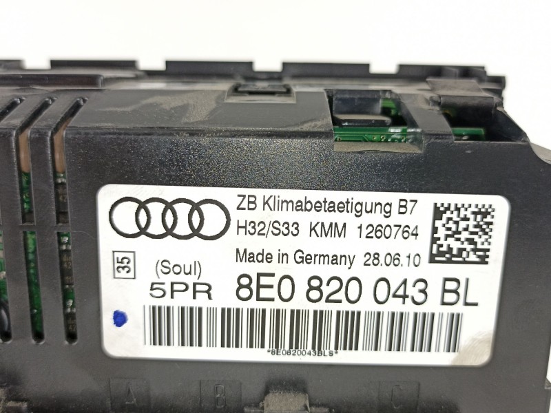 Recambio de mandos calefaccion aire para seat exeo berlina (3r2) sport referencia OEM IAM 8E0820043BL  