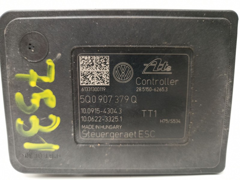 Recambio de abs para volkswagen golf vii 1.6 tdi 105 cv clha m1 bluemotion tecnology automatico referencia OEM IAM 5Q0907379Q 10
