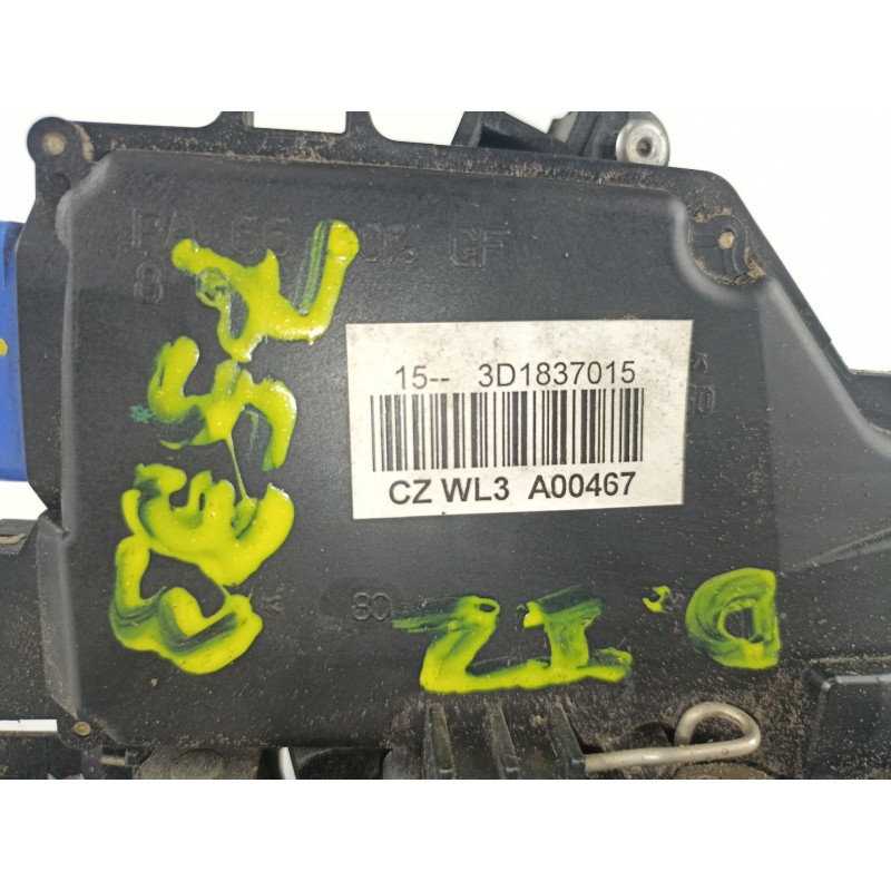 Recambio de cerradura puerta delantera izquierda para volkswagen caddy ka/kb (2k) 1.9 tdi referencia OEM IAM 3D1837015  