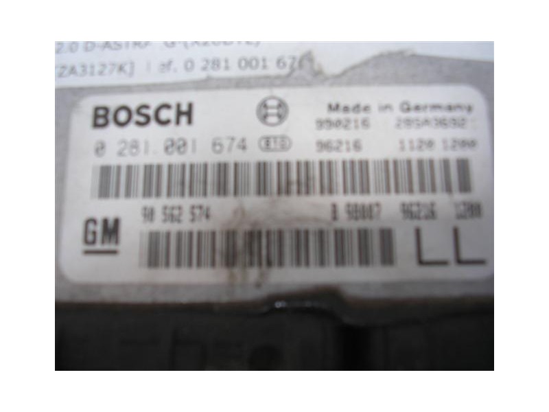 Recambio de centralita : opel astra : 2.0 d-astra_g-(x20dtl)(81,6cv) [1999] para opel astra 2.0 d-astra_g-(x20dtl) referencia OE