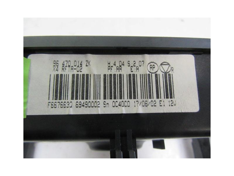 Recambio de mandos calefaccion : citroen c 5 : 2.0 hdi (108,77cv) [2002] para citroen c 5 2.0 hdi referencia OEM IAM 96470014ZK 