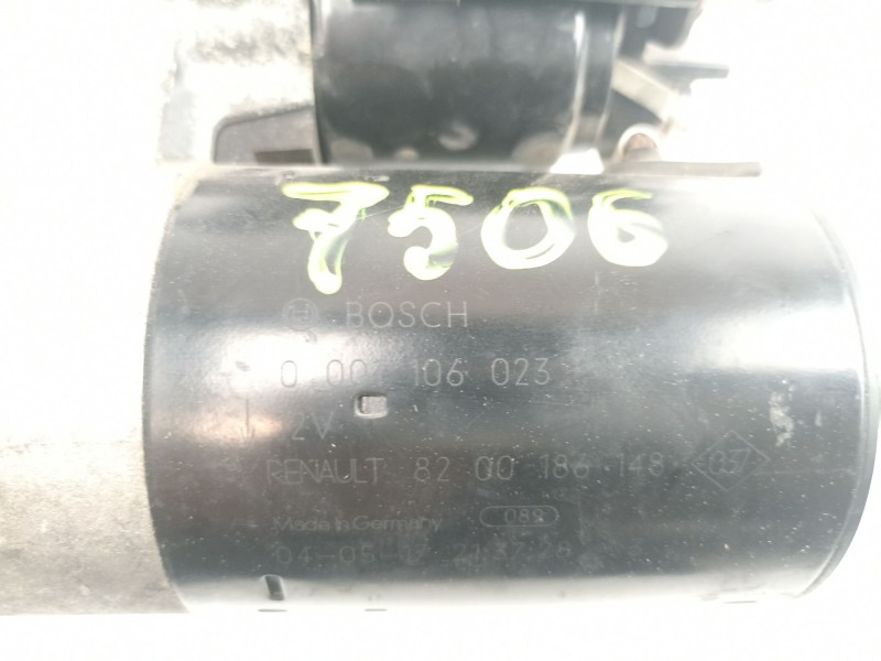 Recambio de motor arranque para renault vel satis (bj0) 2.0 16v turbo referencia OEM IAM 8200186148 0001106023 