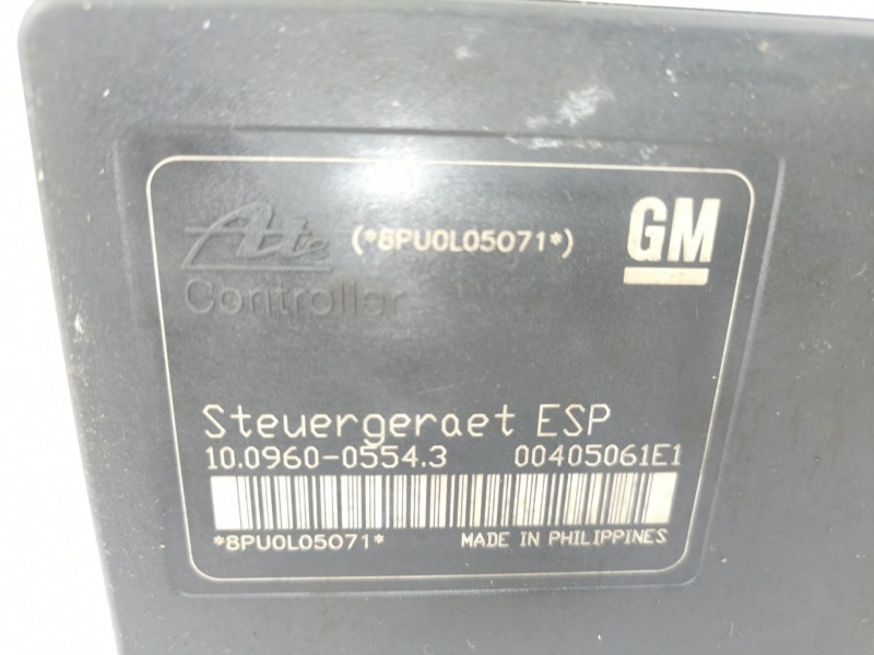 Recambio de abs para opel astra 1.7 d referencia OEM IAM 13246535 8PU0L05071 