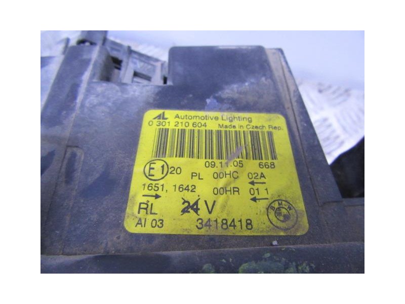 Recambio de faro derecho para bmw x3 2.0 td 6v referencia OEM IAM 0301210604  