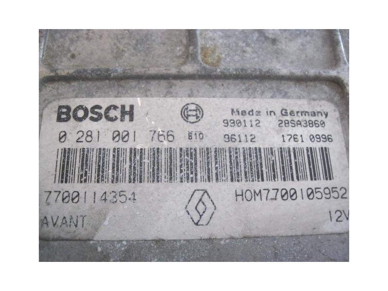 Recambio de centralita renault laguna 19 dti 1999 para renault laguna 1.9 dti (d-f9q) 5p referencia OEM IAM 0281001766  