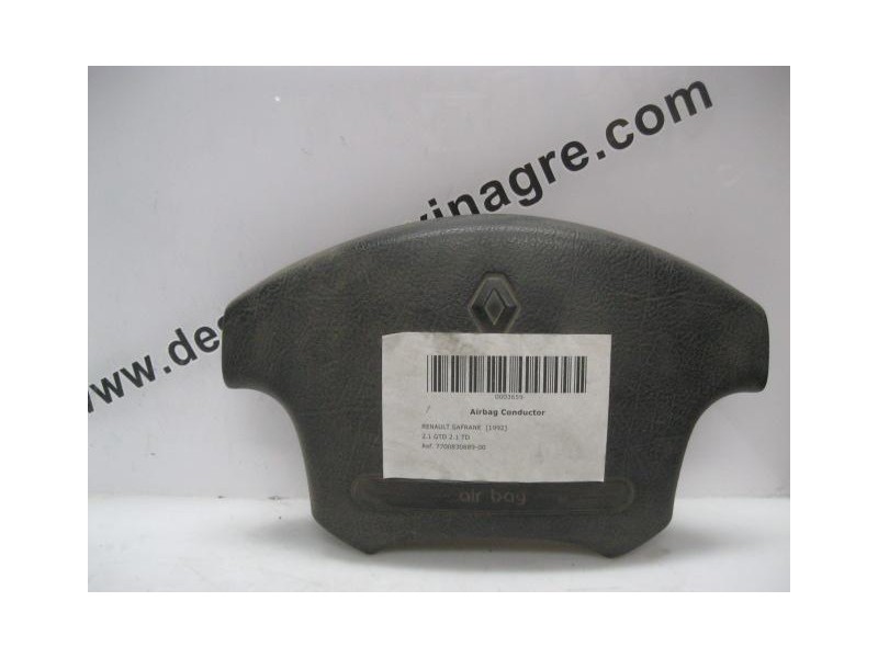 Recambio de airbag conductor renault safrane 21 gtd 21 td 1992 para renault safrane (b54) 2.1 turbodiesel referencia OEM IAM 770