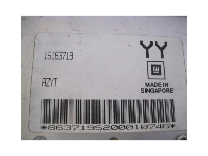 Recambio de centralita opel astra 14 g 1994 para opel astra 1.4 g referencia OEM IAM 8637195200010746  