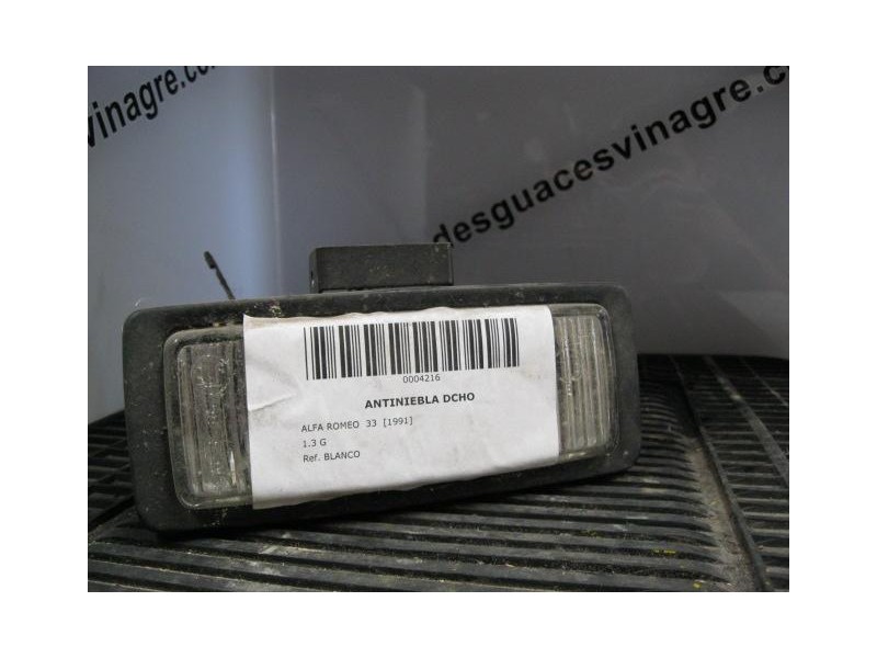 Recambio de antiniebla dcho alfa romeo 33 13 g 1991 para alfa romeo 33 1.3-g - explosion referencia OEM IAM 60536621  