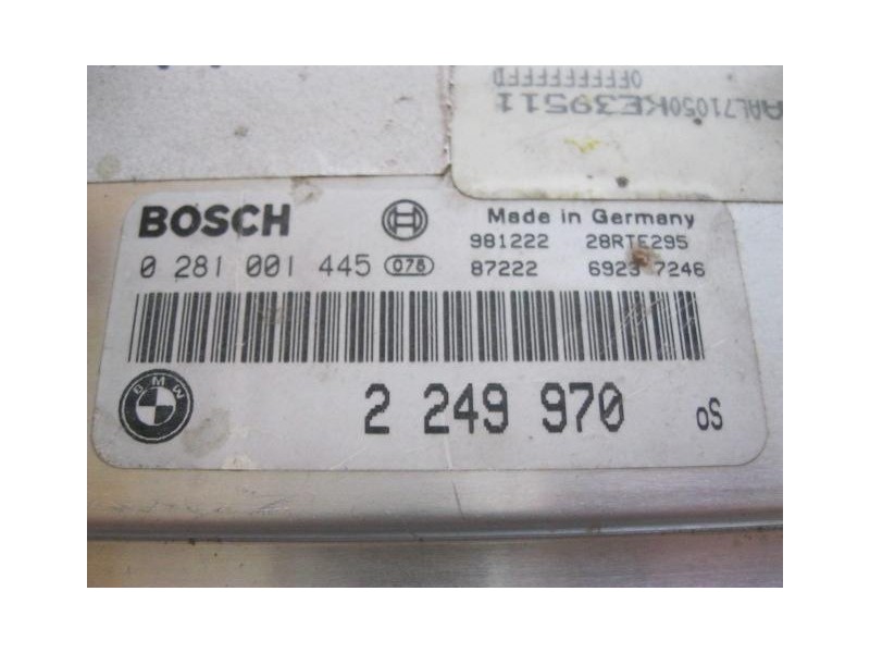 Recambio de centralita bmw 320 20 td 1999 para bmw 320 2.0 td referencia OEM IAM 2249970 0281001445 