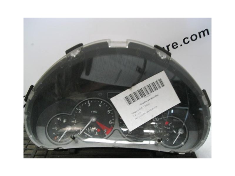 Recambio de cuadro instrumentos peugeot 206 14 16 2001 para peugeot 206 1.4 g referencia OEM IAM JAEGER-UNACLAVIJA  