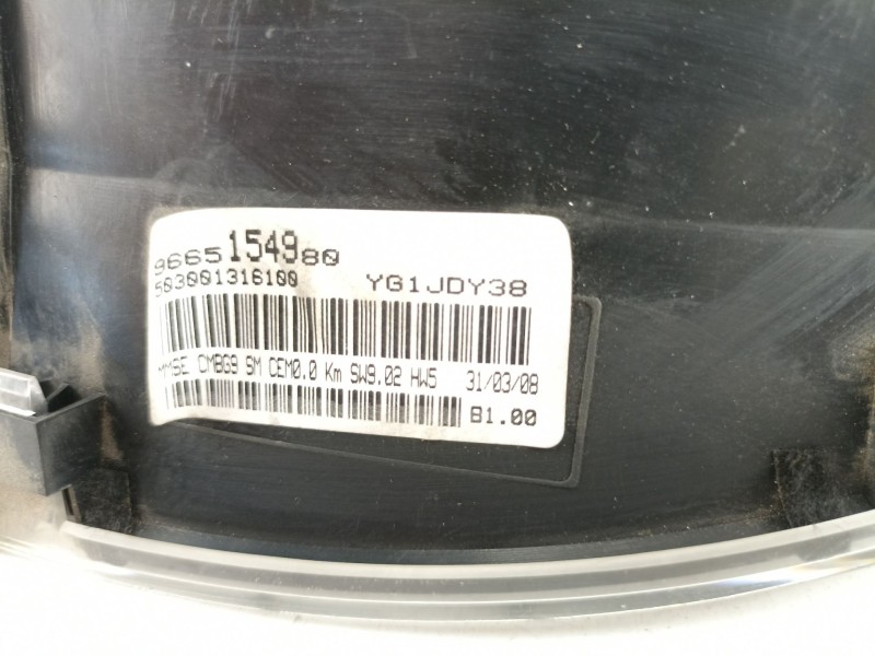 Recambio de cuadro instrumentos para citroen berlingo 1.6 hdi referencia OEM IAM 503001316100  