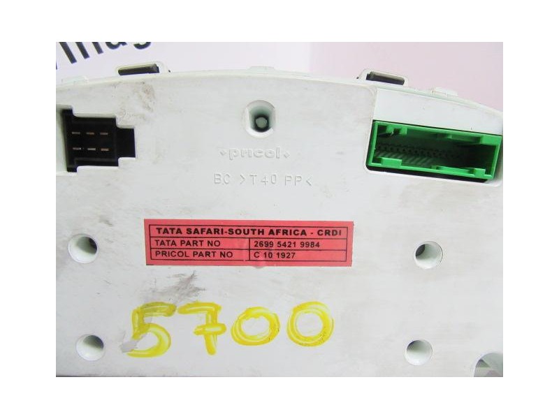 Recambio de cuadro instrumentos : tata safari : 3.0 td (115,57cv) [2006] para tata safari 3.0 td referencia OEM IAM 269954219984