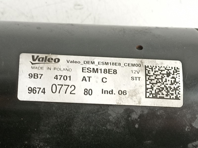 Recambio de motor arranque para peugeot 308 1.2 g style referencia OEM IAM 9674077280  