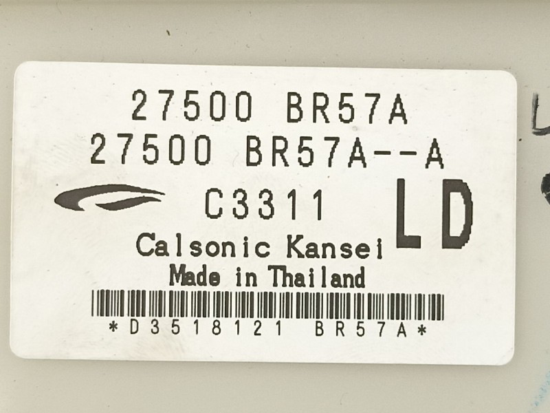 Recambio de mandos calefaccion aire para nissan qashqai (j10) acenta referencia OEM IAM 27500BR57A  