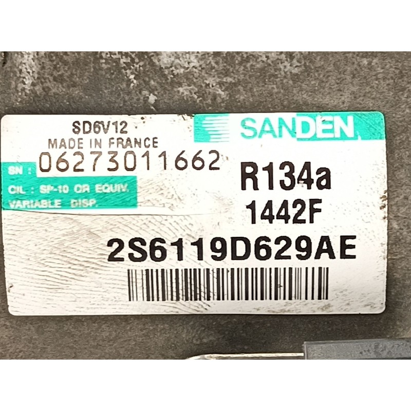 Recambio de compresor aire acondicionado para ford fiesta (cbk) futura referencia OEM IAM 1500822 2S6119D629AE 