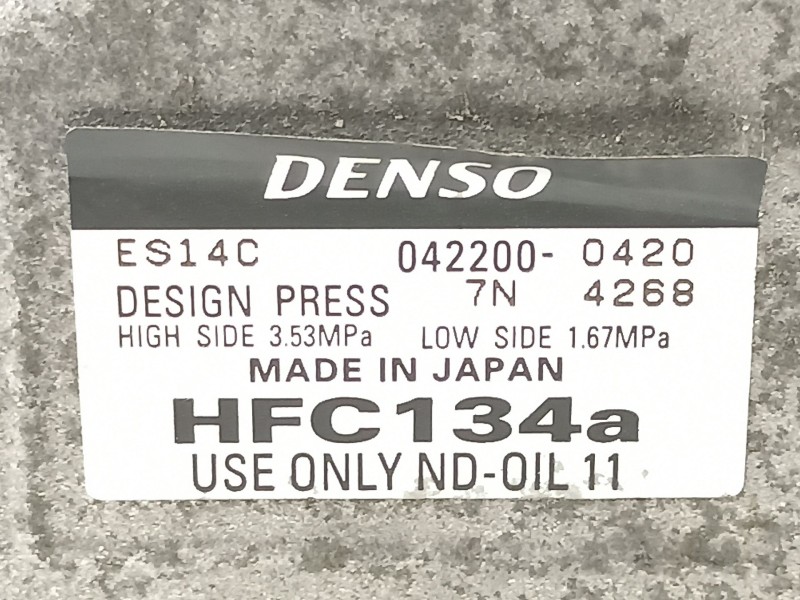 Recambio de compresor aire acondicionado para toyota prius zvw30 prius advance referencia OEM IAM 8837047031 0422000420 