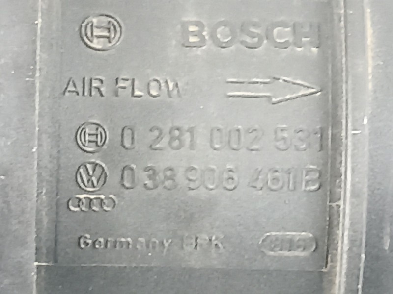 Recambio de caudalimetro para seat leon (1p1) reference referencia OEM IAM 038906461B 0281002531 