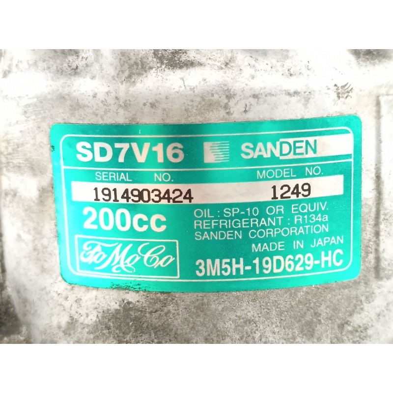 Recambio de compresor aire acondicionado para ford focus c-max 2.0 referencia OEM IAM 3M5H19D629HC  
