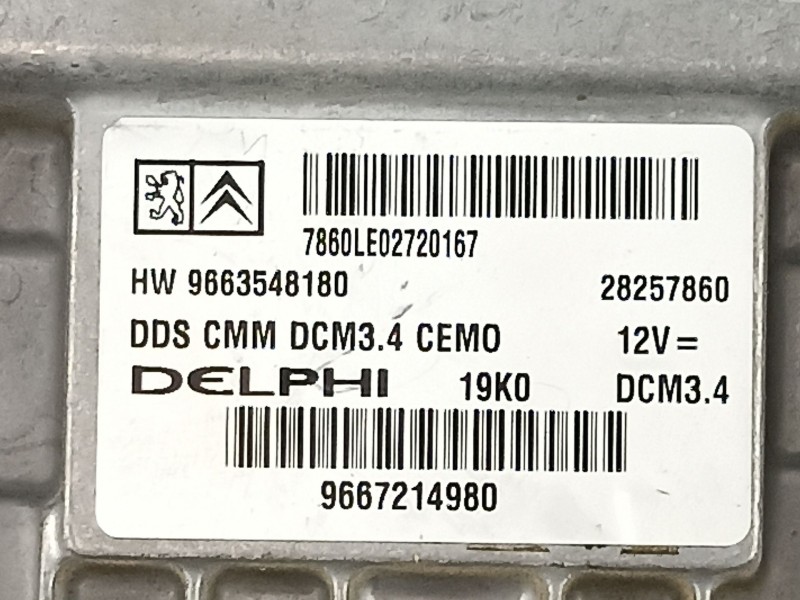 Recambio de centralita para citroen c5 berlina business referencia OEM IAM 9667214980  