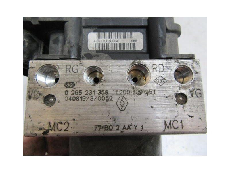 Recambio de abs : renault modus : 1.5 dci (81,58cv) [2004] para renault modus 1.5 dci referencia OEM IAM 0265231359  