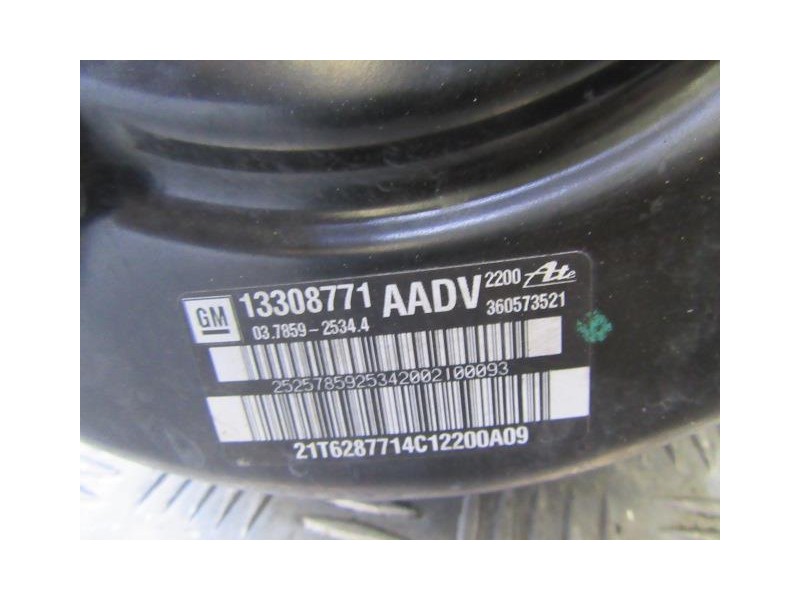 Recambio de servofreno : opel zafira : 2.0 cdti tourer 16v [2013] para opel zafira 2.0 cdti tourer 16v referencia OEM IAM 03.785