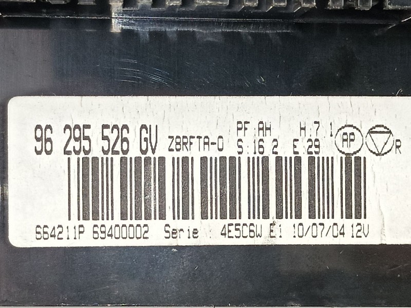 Recambio de mandos calefaccion aire para peugeot 607 2.2 d referencia OEM IAM 96295526  