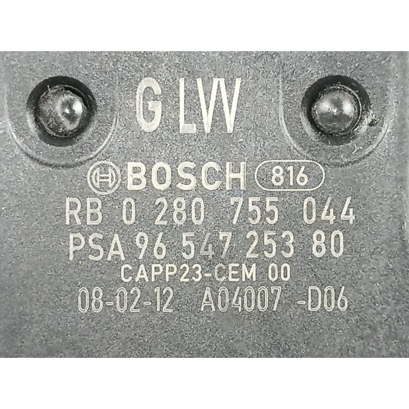 Recambio de potenciometro aceleracion para peugeot partner 1.6 hdi d-9hx o 9h2 referencia OEM IAM 9654725380 0280755044 