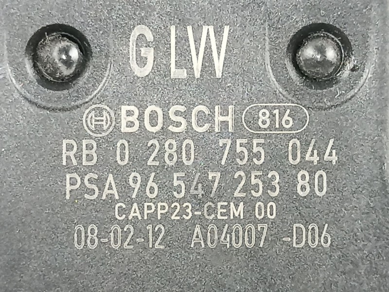 Recambio de potenciometro aceleracion para peugeot partner 1.6 hdi d-9hx o 9h2 referencia OEM IAM 9654725380 0280755044 