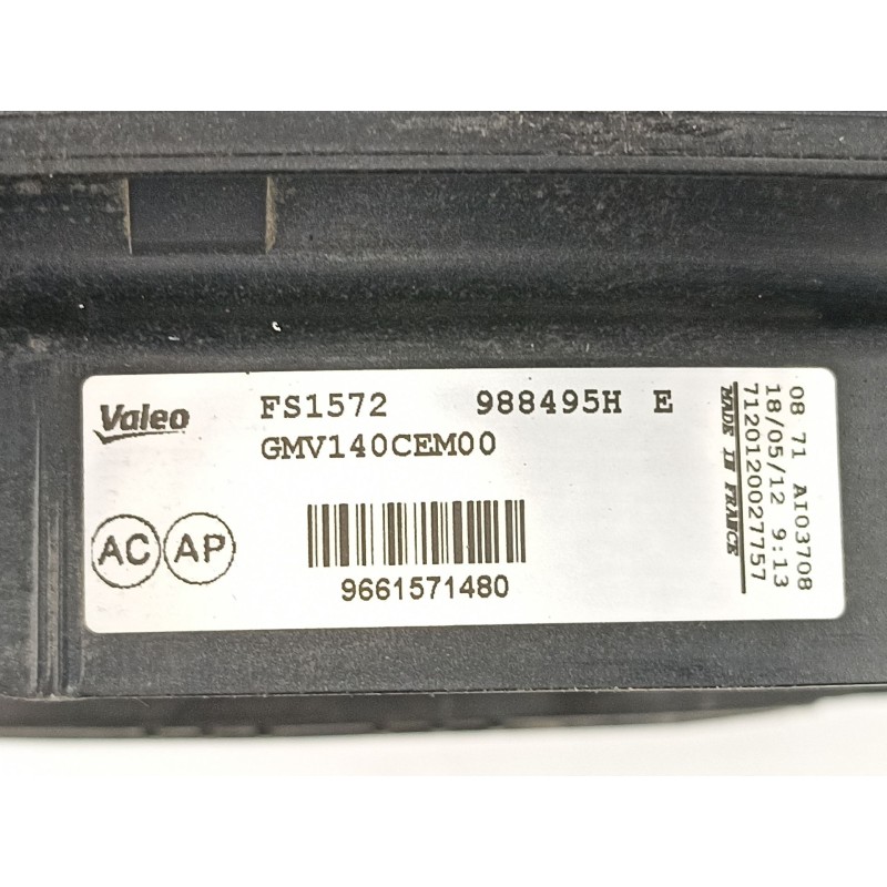 Recambio de electroventilador para peugeot 308 1.6hdi 9h05 112cv 6velocidades referencia OEM IAM 9661571480 988495H FS1572