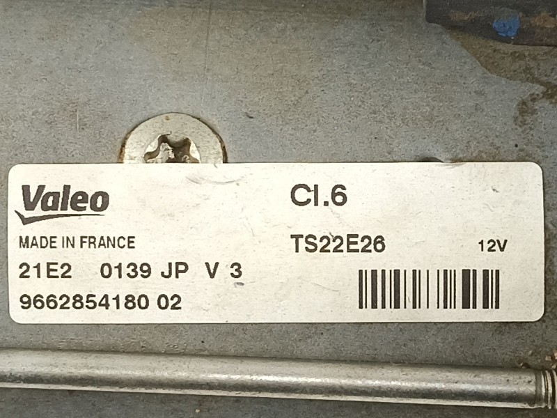 Recambio de motor arranque para peugeot 308 1.6hdi 9h05 112cv 6velocidades referencia OEM IAM 9662854180 TS22E26 