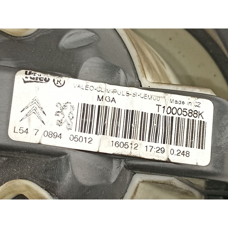 Recambio de motor calefaccion para peugeot 308 1.6hdi 9h05 112cv 6velocidades referencia OEM IAM 6441Z7 T1000588K 