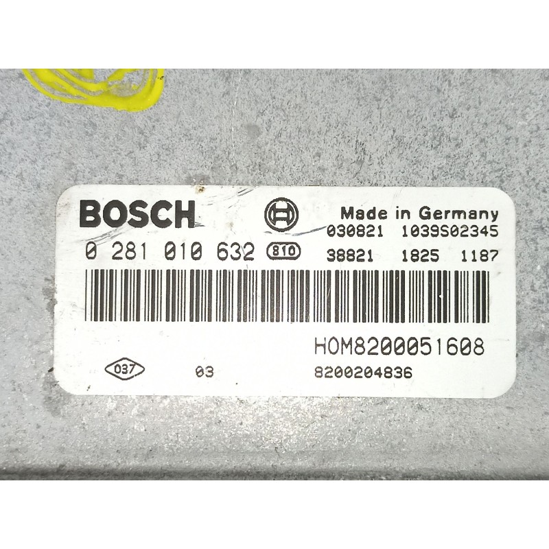 Recambio de centralita para renault trafic 1.9 dci referencia OEM IAM 820051608 0281010632 