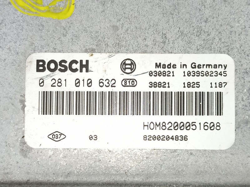 Recambio de centralita para renault trafic 1.9 dci referencia OEM IAM 820051608 0281010632 