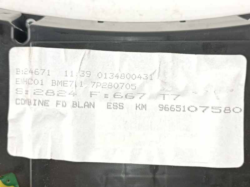 Recambio de cuadro instrumentos para peugeot 308 1.6 g-5fw premiumvt 16v referencia OEM IAM 9665107580  