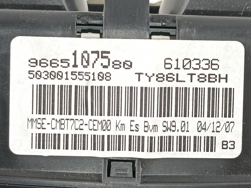 Recambio de cuadro instrumentos para peugeot 308 1.6 g-5fw premiumvt 16v referencia OEM IAM 9665107580  