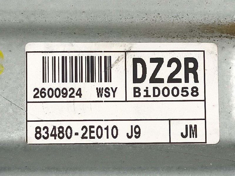 Recambio de elevalunas trasero derecho para hyundai tucson (jm) 2.0 crdi referencia OEM IAM 834802E010  