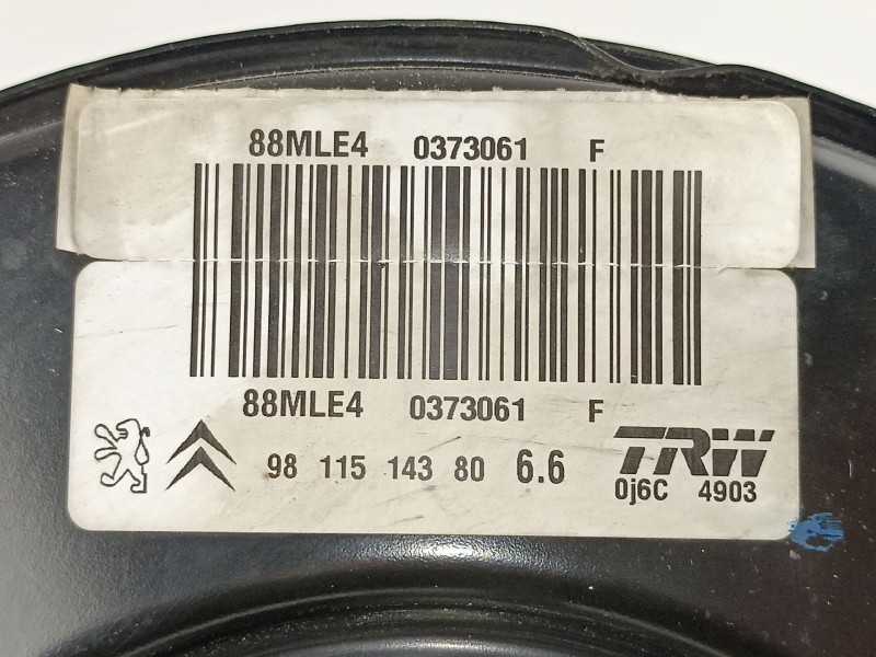 Recambio de servofreno para citroen c elysee -exclu 1.6 hdi bh02 100cv 73 kw referencia OEM IAM 9811514380  