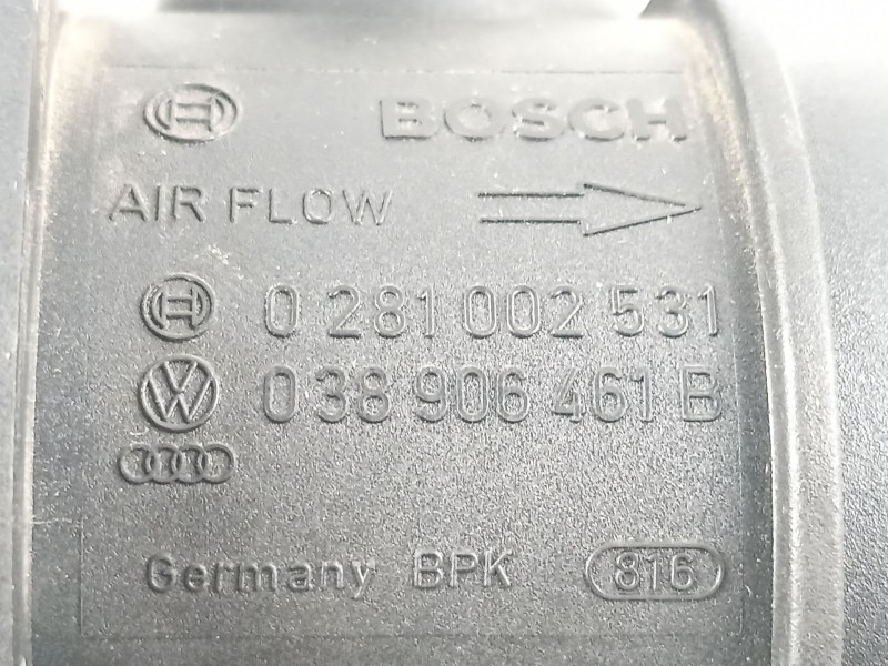 Recambio de caudalimetro para volkswagen golf v 1.9 tdi bxe - 1k - 5v referencia OEM IAM 038906461B 0281002531 