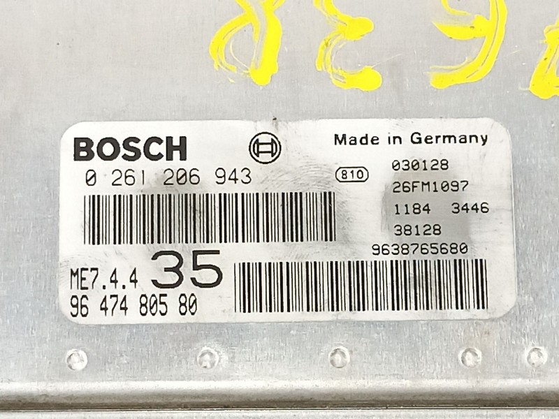 Recambio de centralita para peugeot 307 1.6 g-nfu referencia OEM IAM 9647480580 0261206943 